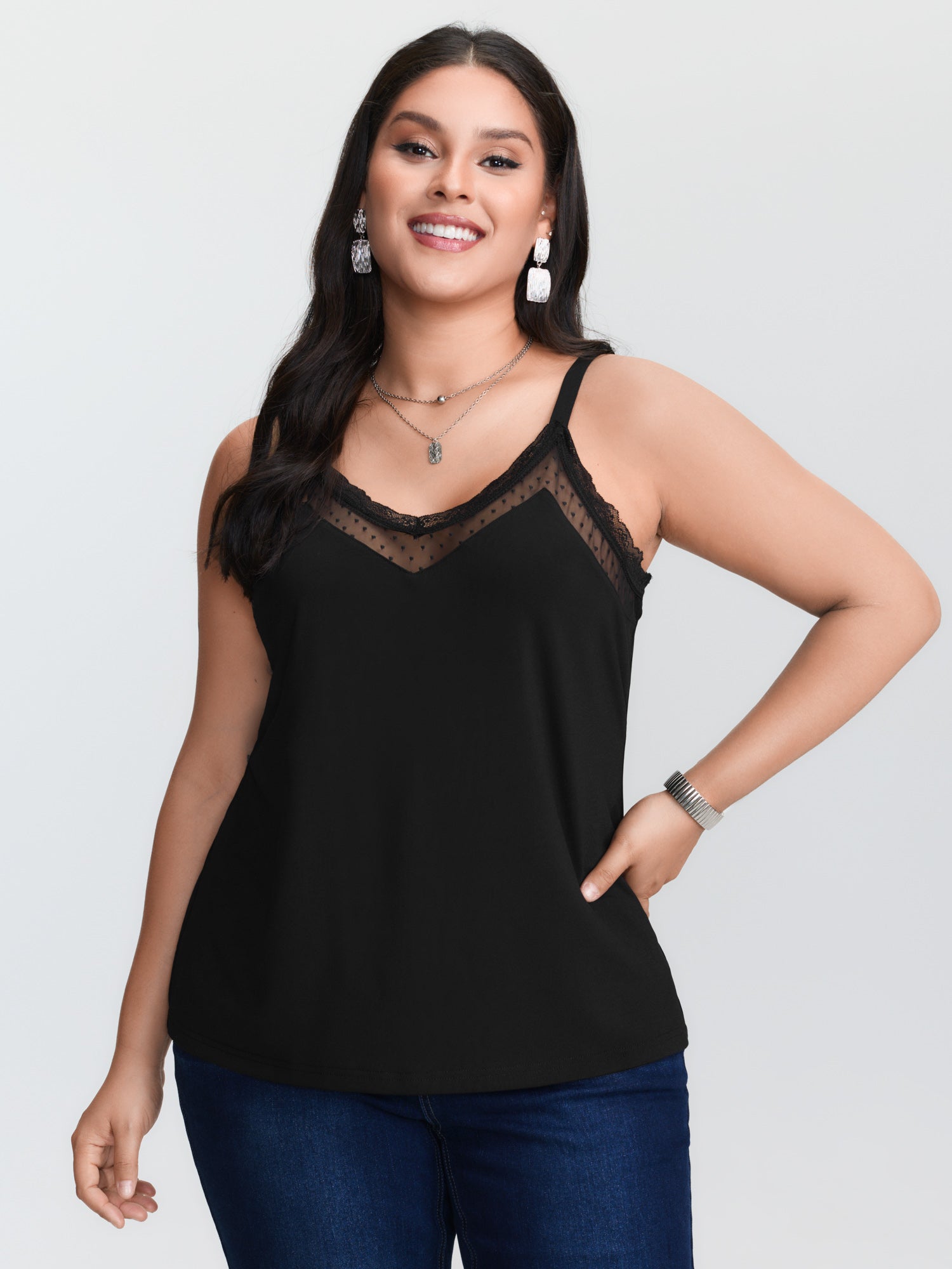 Zwarte, gebreide top in plusma - Suspender Tank Top recensie en prijs