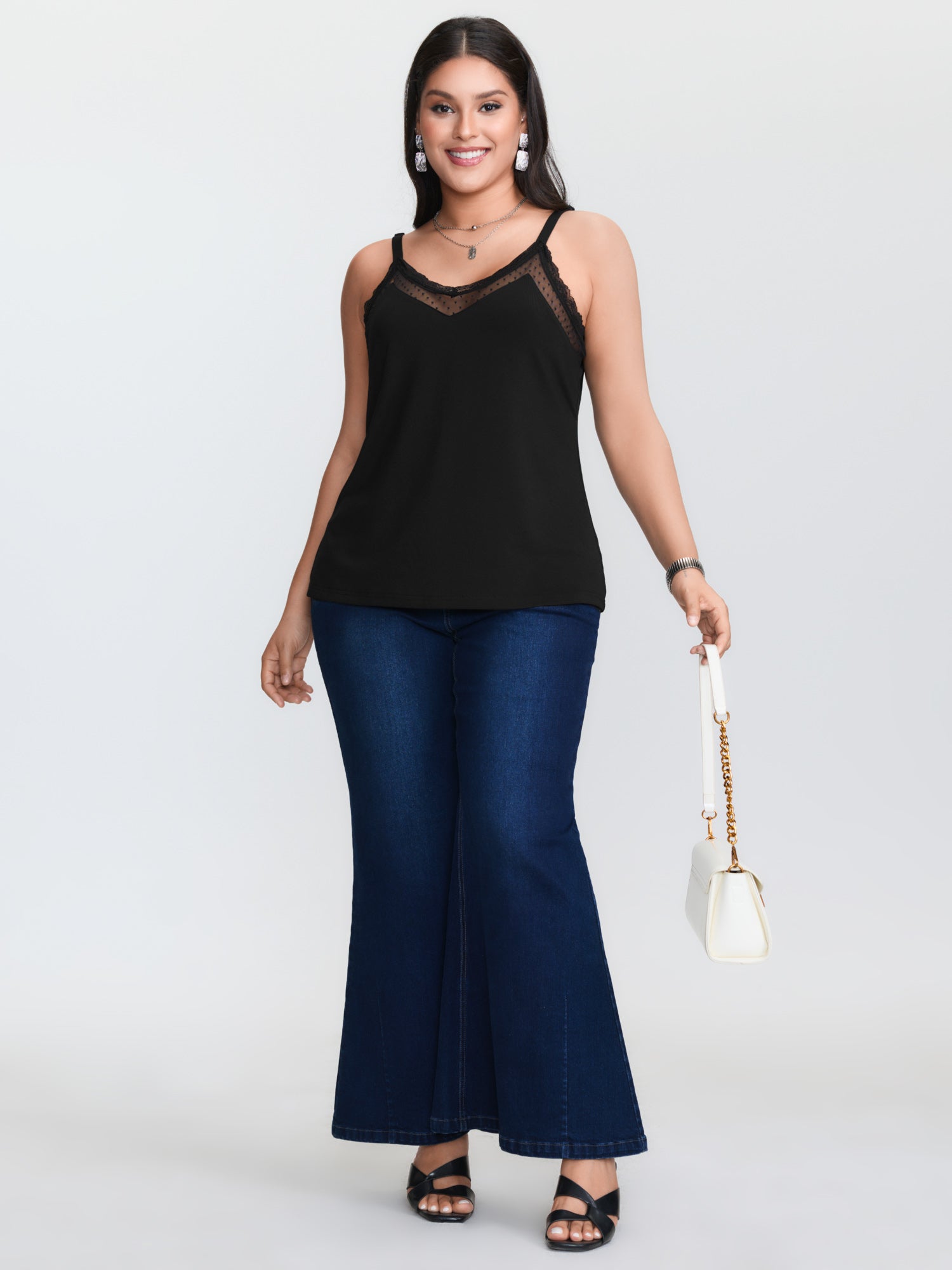 Zwarte, gebreide top in plusma - Suspender Tank Top recensie en prijs